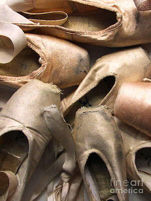 Wall Art - Photograph - Worn Ballet Shoes by Diane Diederich