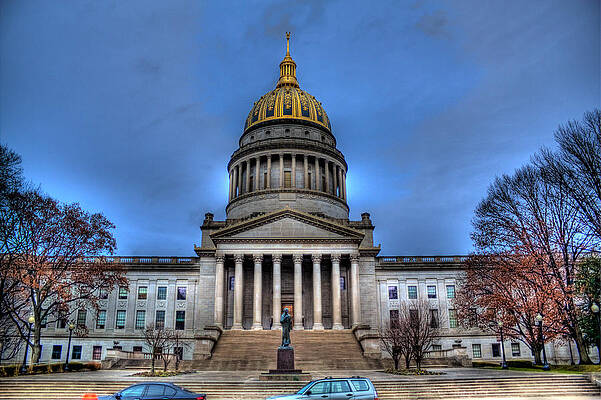 Wall Art - Photograph - WV Capital Building by Jonny D