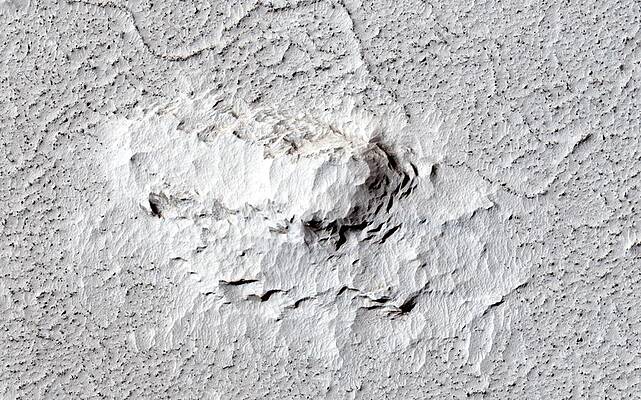 Wall Art - Photograph - Yardang On Mars by Science Photo Library