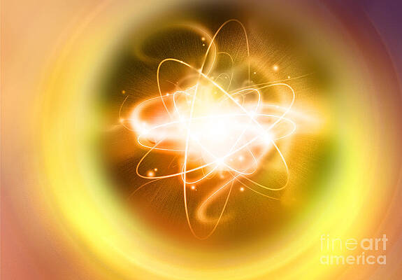 Wall Art - Photograph - Yellow Atom by Mike Agliolo