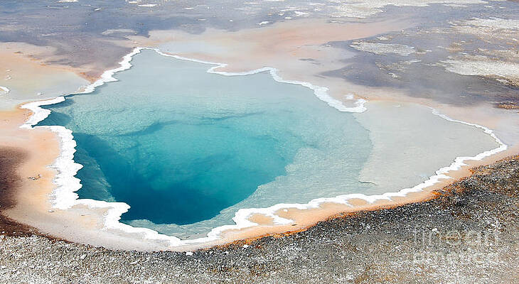 Yellowstone National Park Heart Spring close up by Susan Montgomery Yellowstone National Park Heart Spring close up by Susan Montgomery