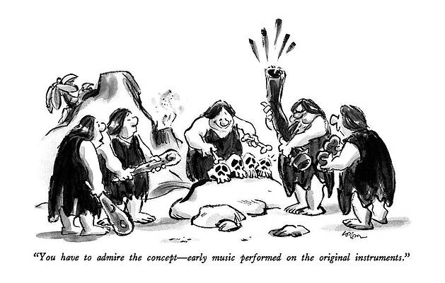 Wall Art - Drawing - You Have To Admire The Concept - Early Music by Lee Lorenz