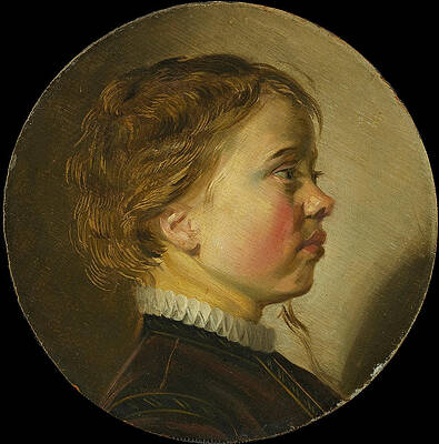 Young Boy in Profile Print by Judith Leyster