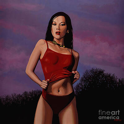 Wall Art - Painting - Zhang Ziyi by Paul Meijering