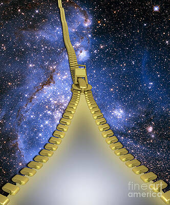 Wall Art - Photograph - Zippered Universe by Mike Agliolo