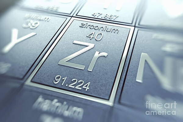 Wall Art - Photograph - Zirconium Chemical Element by Science Picture Co