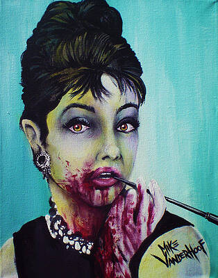 Zombie Audrey Hepburn by Mike Vanderhoof
