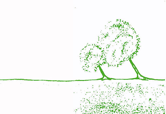 Abstract Tree Art by Shawna Erback by Moonlight Art Parlour