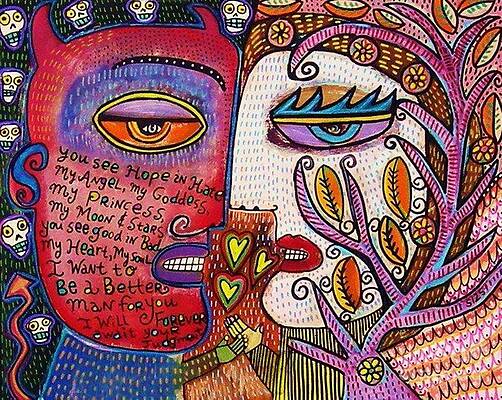 Angel and Devil Lovers by Sandra Silberzweig Angel and Devil Lovers by Sandra Silberzweig