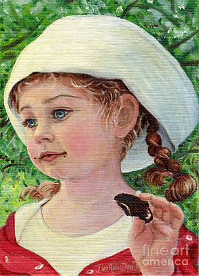 Annie in Dad's Sailor Hat by Dee Davis Annie in Dad's Sailor Hat by Dee Davis