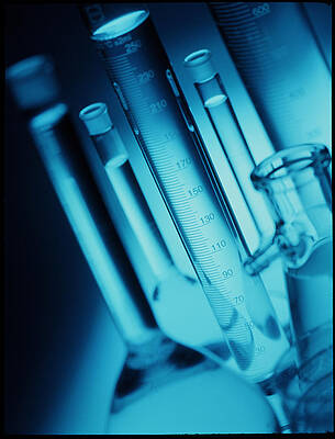 Wall Art - Photograph - Assortment Of Laboratory Glassware #1 by Science Photo Library