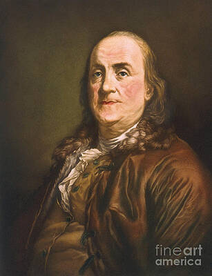 Wall Art - Photograph - Benjamin Franklin, American Polymath #1 by Science Source