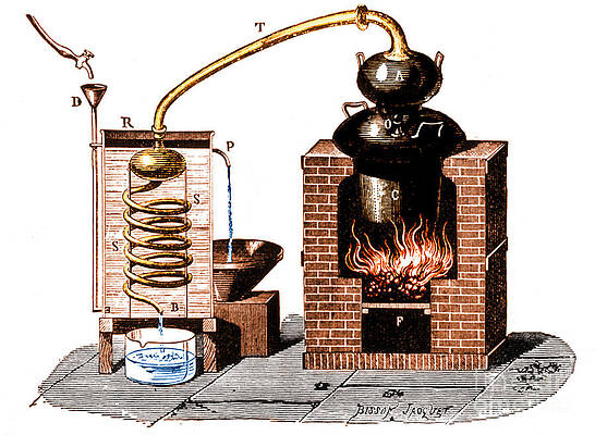 Wall Art - Photograph - Distillation By Means Of A Metallic #1 by Science Source
