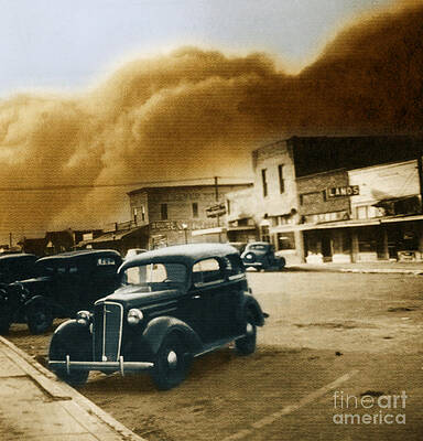 Wall Art - Photograph - Dust Bowl Of The 1930s Elkhart Kansas #2 by Science Source