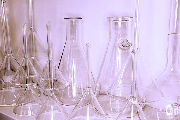 Wall Art - Photograph - Laboratory Glassware #1 by Science Photo Library