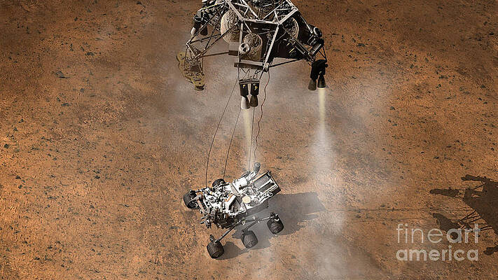 Wall Art - Photograph - Mars Science Laboratory Reaches Mars #1 by NASA/Science Source