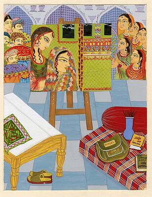 Miniature Painting by DALJEET  KAUR