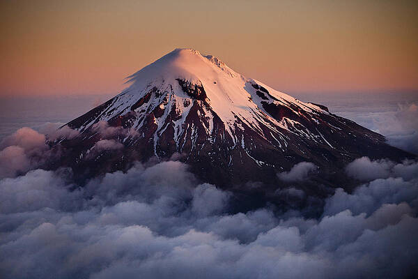 Wall Art - Photograph - Mount Taranaki Above The Clouds New #1 by Colin Monteath
