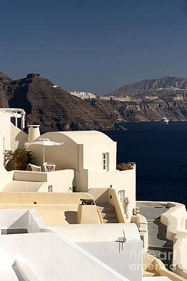 Santorini View by Leslie Leda Santorini View by Leslie Leda