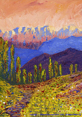 Swiss Alps Impasto by Edward McNaught-Davis Swiss Alps Impasto by Edward McNaught-Davis