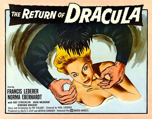 Wall Art - Photograph - The Return Of Dracula, Francis Lederer #1 by Everett