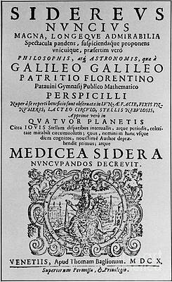 Wall Art - Photograph - Title Page Of Galileos Book #1 by Science Source
