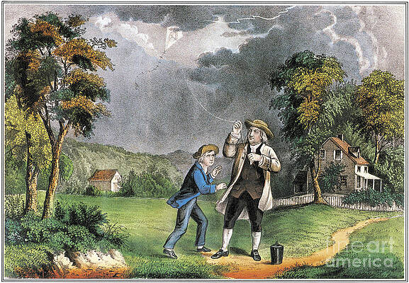 Wall Art - Photograph - Benjamin Franklin American Polymath #9 by Science Source