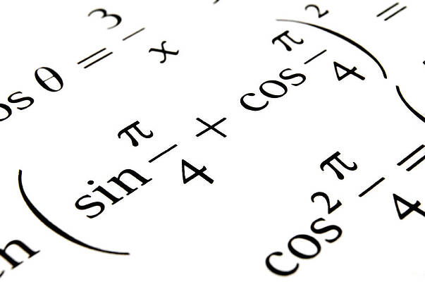 Wall Art - Photograph - Algebra formulas close up. #2 by Fernando Barozza