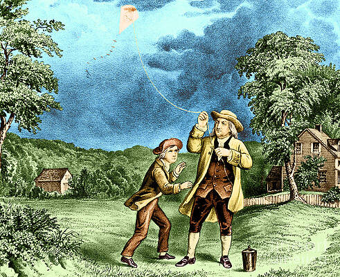 Wall Art - Photograph - Benjamin Franklin, American Polymath #2 by Science Source
