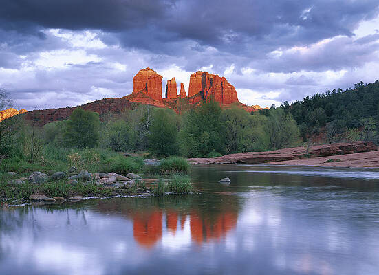 Wall Art - Photograph - Cathedral Rock Reflected In Oak Creek #2 by Tim Fitzharris