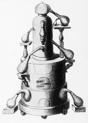 Wall Art - Photograph - Distillation, Alembic, 18th Century #2 by Science Source
