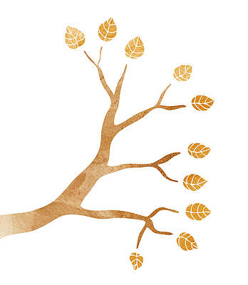 Wall Art - Painting - Tree Branch #3 by Frank Tschakert