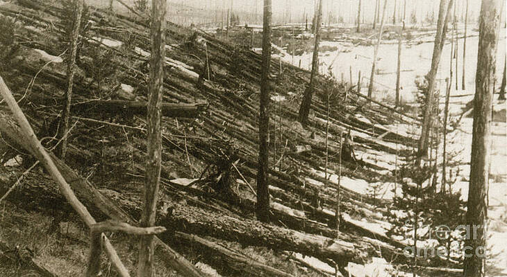 Wall Art - Photograph - Tunguska Event, 1908 #2 by Science Source