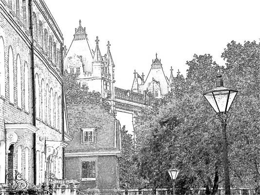 A glimpse of the London Tower by Joseph Hendrix A glimpse of the London Tower by Joseph Hendrix