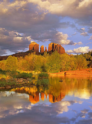 Wall Art - Photograph - Cathedral Rock Reflected In Oak Creek #3 by Tim Fitzharris