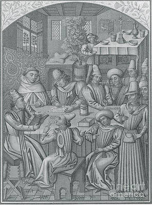 Wall Art - Photograph - Medieval Accountants, 1466 #3 by Science Source