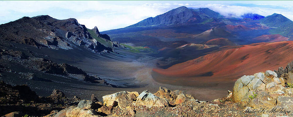 Haleakala Crater in Maui Hawaii by Sheila Kay McIntyre Haleakala Crater in Maui Hawaii by Sheila Kay McIntyre