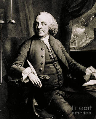 Wall Art - Photograph - Benjamin Franklin, American Polymath #5 by Science Source