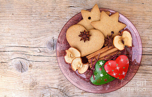 Wall Art - Photograph - Christmas Gingerbread #5 by Nailia Schwarz