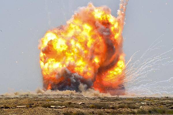 Wall Art - Photograph - A Controlled Detonation Of Captured by Everett