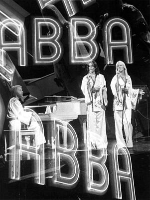 Wall Art - Photograph - Abba Performing On An Nbc Program by Everett