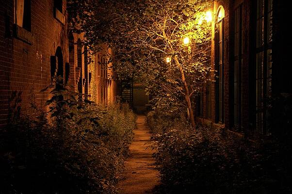 Alley in Lowell Mills by Michael Syverson