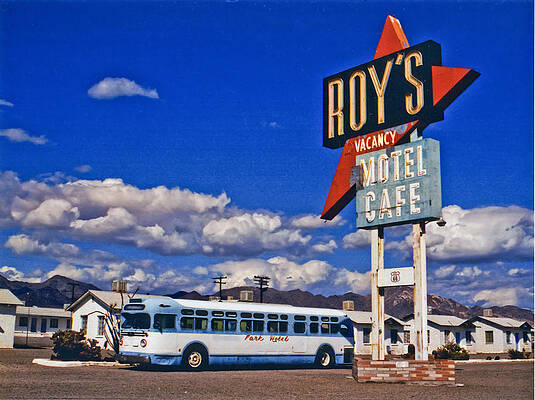 Wall Art - Photograph - Amboy Bus Close-UP by Matthew Bamberg