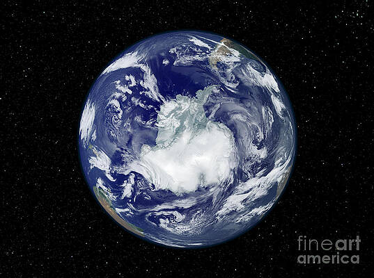 Wall Art - Photograph - Antarctica From Space by NASA/GSFC/Marit Jentoft-Nilsen