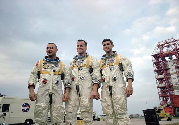 Wall Art - Photograph - Astronaut Crew Training For The First by Everett
