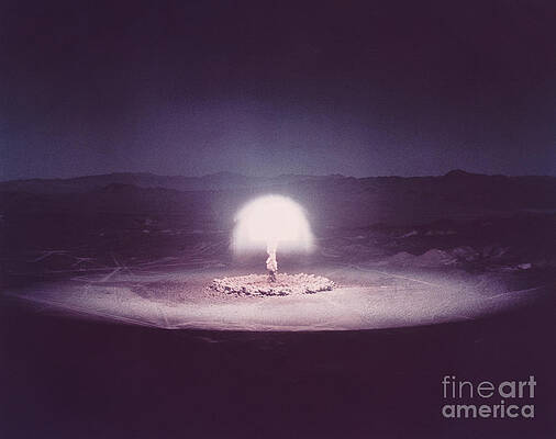 Wall Art - Photograph - Atomic Bomb Test by Science Source