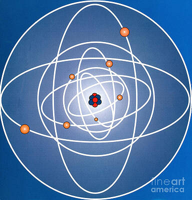 Wall Art - Photograph - Atomic Structure by Science Source