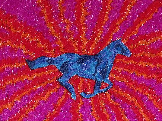 Blue Horse by John Kovacich