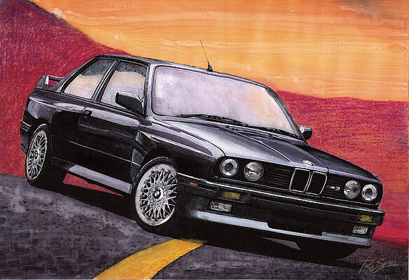 Wall Art - Painting - Bmw E30 M3 by Rod Seel