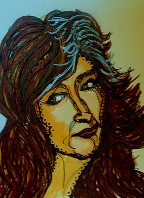 Wall Art - Drawing - Bonnie Raitt by Gerri Rowan
